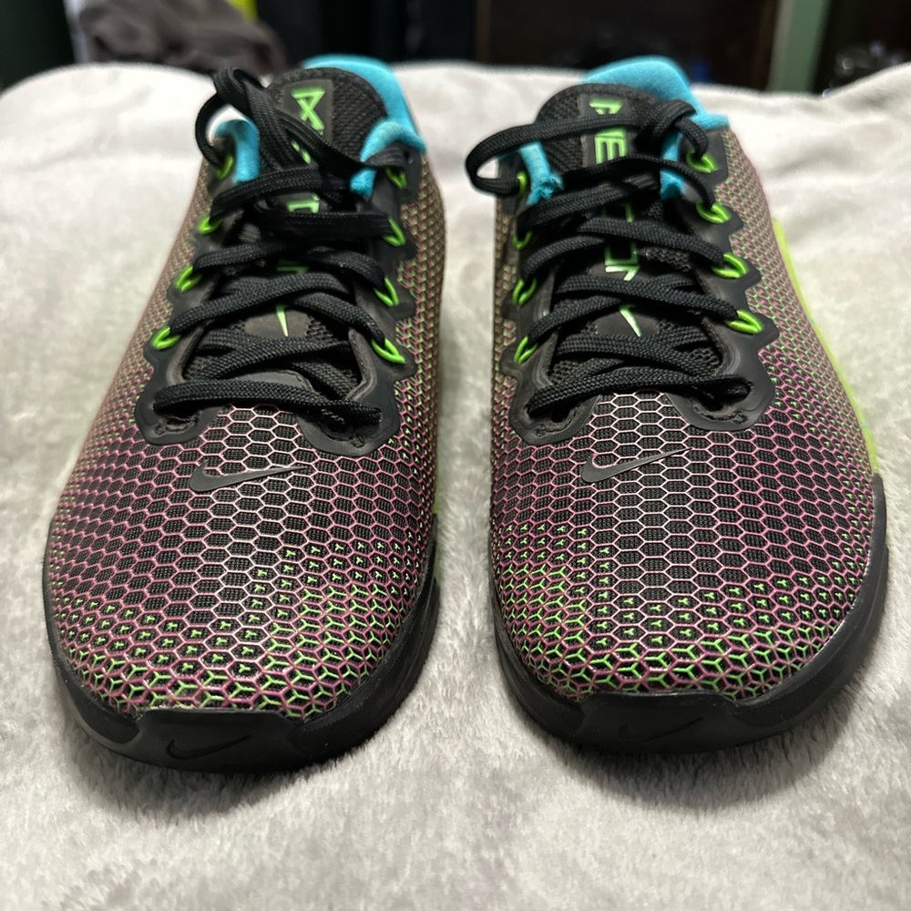 Womens NikeMetcon 5 V Amp Black Green Strike Blue Fury